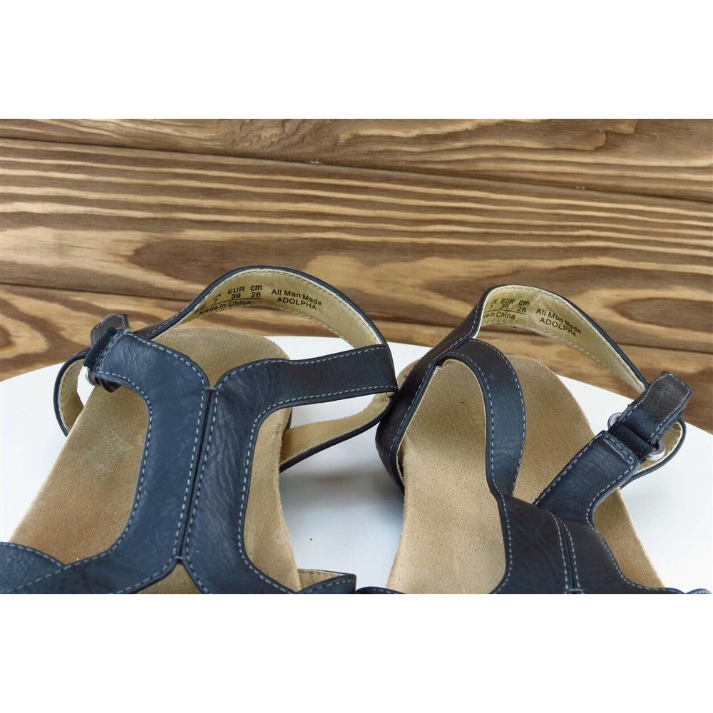 Naturalizer Black Leather Slingback Sandals - Picture 3 of 8